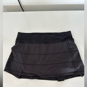 Black Lulu tennis skirt